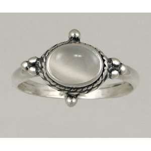   Victorian Ring Featuring a Lovely White Moonstone Gemstone Jewelry