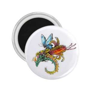  Tattoo Butterfly Art Fridge Souvenir Magnet 2.25 