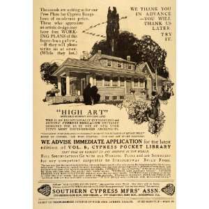  1920 Vintage Ad Cypress Bungalow Wood Home House Plans 