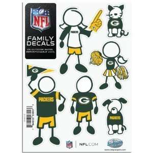  Green Bay Packers Family Decal Small Package