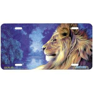  Majesty III Lion Art License Plate by Christian Riese 