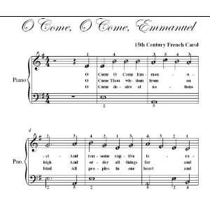   Emmanuel Easiest Piano Sheet Music Christmas Carol  Books