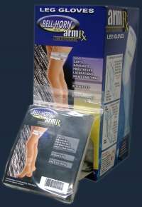 Bell Horns ArmRx Leg Gloves are great for shower / bath protection of 