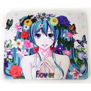  Vocaloid Butterflies and Flowers Miku Mousepad Toys 