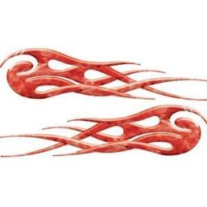  Twisted Inferno Red Flames   4 h x 16 w   REFLECTIVE 