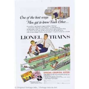  1954 Lionel Trains One of the best ways men get to know 