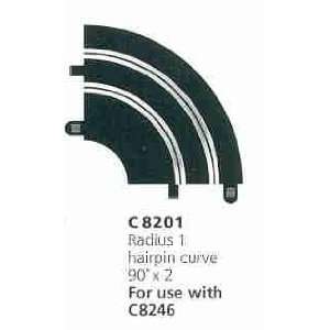   Scalextric C8201 Track Radius   90 Degrees Hairpin Curve Toys & Games
