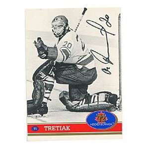  Vladislav Tretiak Autographed/Signed 1991 Card Sports 