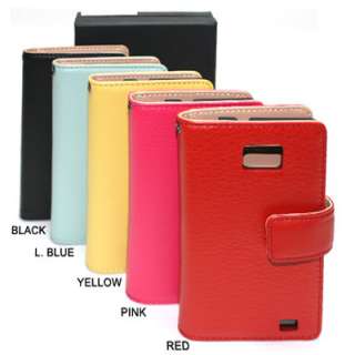   S2 SII i9100 /GENUINE LEATHER CARD CASH WALLET BOOK CASE COVER  