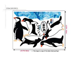 Vinyl Wall Art Sticker ★ LITTLE PENGUINS ★ Mural Decals  