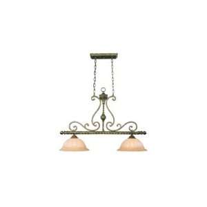 Savoy House 1 655 2 61 Viviana 2 Light Island Light in Rustico Gold 