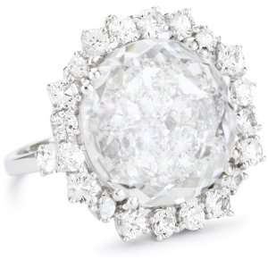 Suzanne Kalan Vitrine Startburst White Topaz White Sapphire Ring 