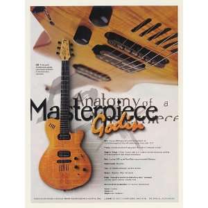  1996 Godin LGX Guitar Anatomy of a Masterpiece Print Ad 