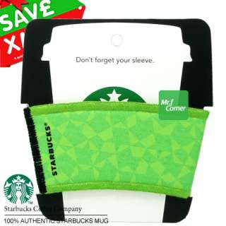 star418 starbucks coffee holder green Reusable cup tumbler sleeve NEW 