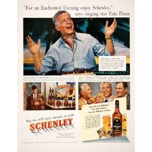  1950 Ad Schenley Blended Whiskey Ezio Pinza Singer 