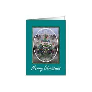 Merry Christmas   Decorated Tree Card Health & Personal 