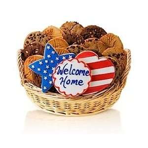 Welcome Home Patriotic Cookie Basket Grocery & Gourmet Food