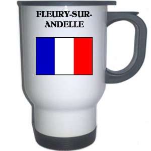  France   FLEURY SUR ANDELLE White Stainless Steel Mug 