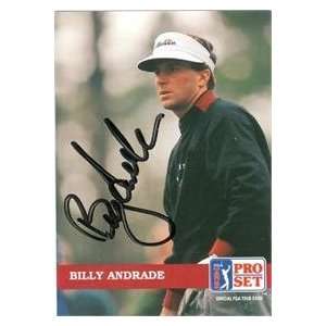  Billy Andrade autographed Trading Card (Golf) Sports 