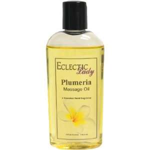  Plumeria Massage Oil, 4 oz Beauty