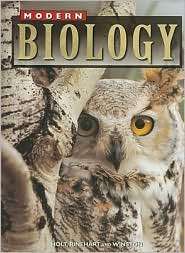Holt Modern Biology Student Edition Grades 9 12 1999, (0030177448 