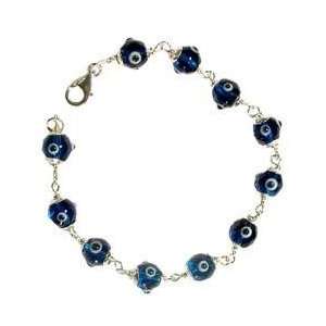  Blue Evil Eye Bracelet Transparent Arts, Crafts & Sewing