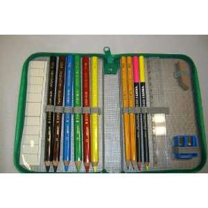  Lyra Color Giant Pencils Set in Fabric Case. 13 Pack 