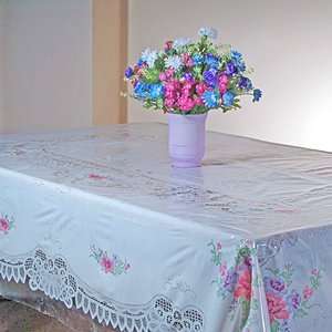  Lace Vinyl Tablecloth 54 In X 72 In