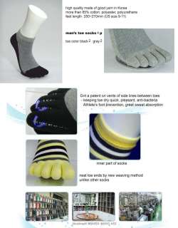patented mens fashion ankle toe socks 4 pairs  