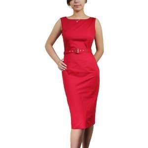  Red Vintage Retro Pinup Style Pencil Skirt Dress 
