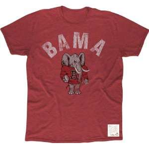   Deep Red Retro Brand Vintage Bama Slub Knit T Shirt