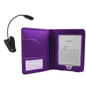 Navitech Purple Premium Executive Leather Flip Folio Book Style Carry 