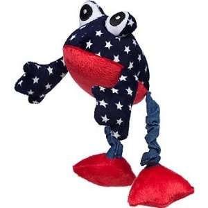   Red White & Blue Collection Froggle Dog Toy, 10 L X 
