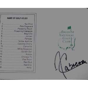  Angel Cabrera Signed / Autographed Golf Scorecard   Golf 