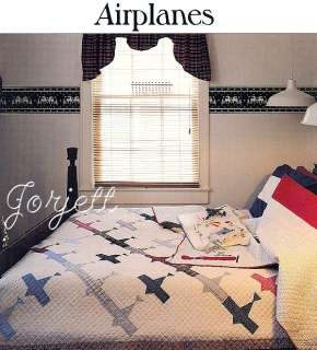 Airplanes Quilt & Lucky Lindy Quilt, Picture Blocks quilt patterns 