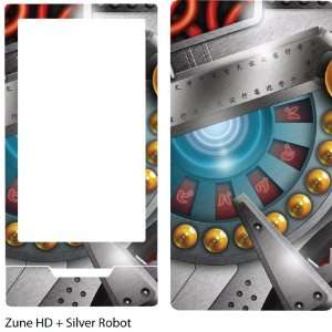  Silver Robot Design Protective Skin for Microsoft Zune HD 