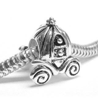 Queenberry 925 Sterling Silver Fairy Tale Princess Pumpkin Carriage 