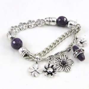  french touch bracelet Capucines purple. Jewelry