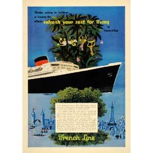   Line Cruise Atlantic OT Villem   Original Print Ad