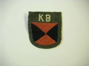 b0364 WW2 German Army Volunteer Sheild KB 3rd pattern  