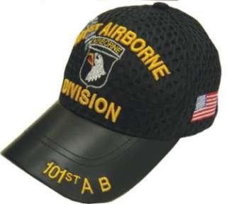 ARMY,AIR MESH,LEATHER ,101ST,101 st , AIRBORNE ,HAT,CAP  