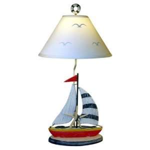  Sailboat and Starfish Themed Table Lamp LP24262
