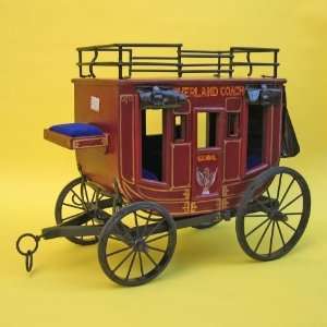  REAL SIMPLEA HANDTOOLED HANDCRAFTED STAGE COACH
