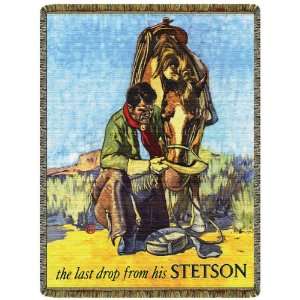  The Last Drop Stetson Tapestry Throw CMIL CM1083