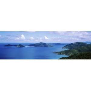 Water, Ocean, Panoramic View of an Island, Tortola, British Virgin 