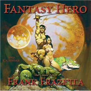  Frank Frazetta Fantasy Hero 2009 Wall Calendar Office 