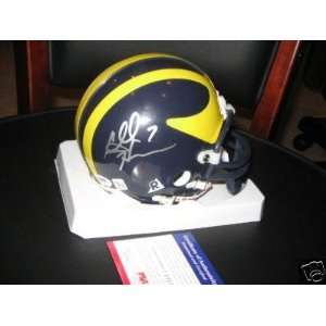 Chad Henne Michigan,dolphins Psa/dna Signed Mini Helmet   Autographed 