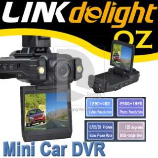   TFT Car Vehicle 6 LED Light Night Vision Double Camera DVR Recorder
