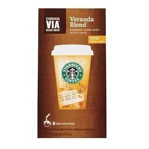 Starbucks Coffee Via Instant Coffee, Veranda, 8 ea  