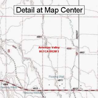   Quadrangle Map   Antelope Valley, California (Folded/Waterproof